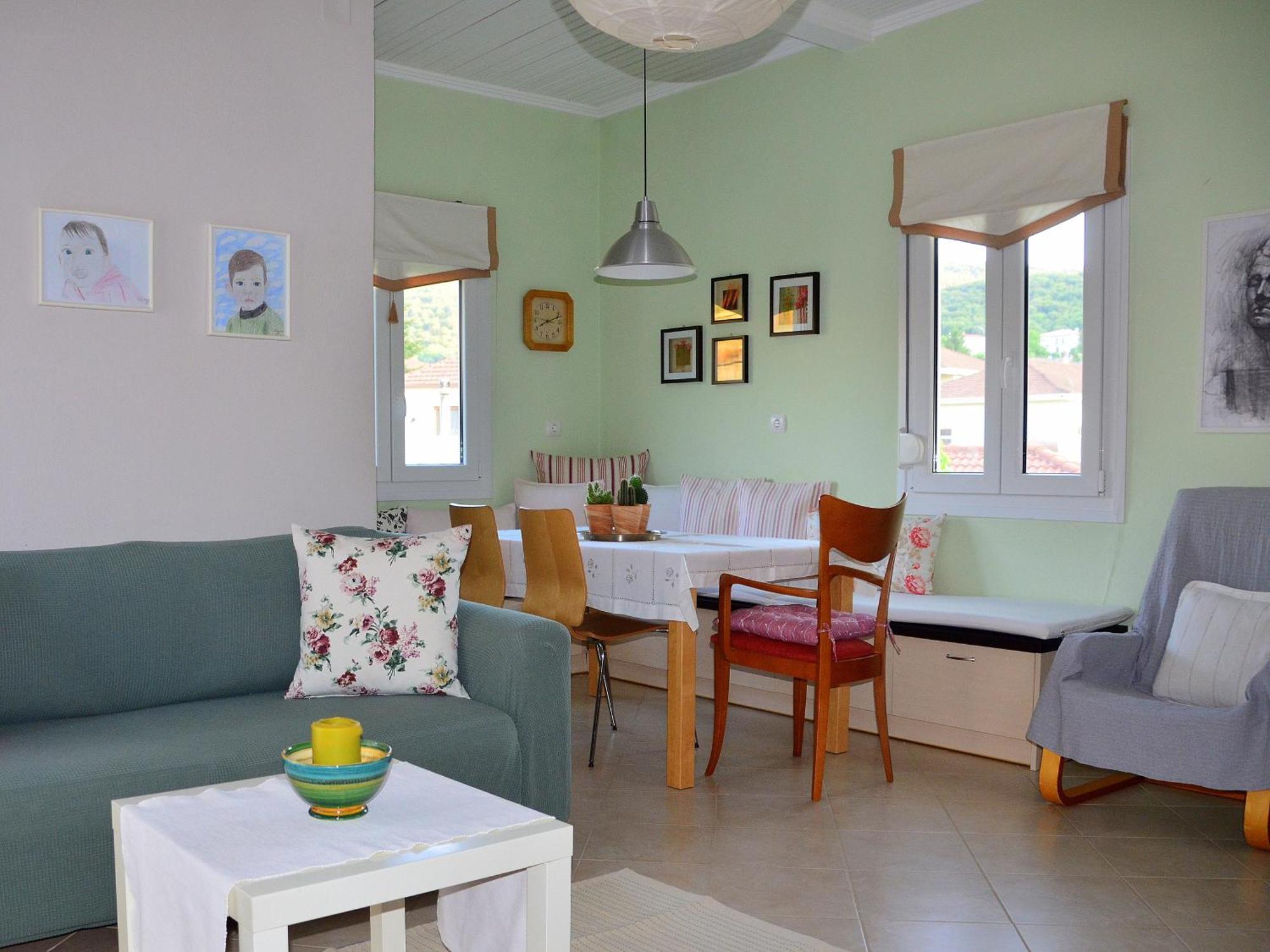Family And Relaxing House In A Village Rodotopi Экстерьер фото